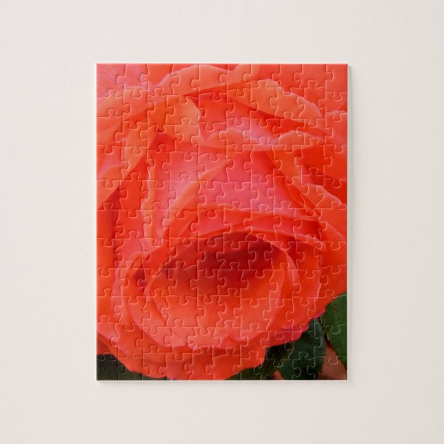 Puzzle Pétales molles de rose rouge - 8x10 - 110 pièces (Vertical)