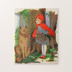 Puzzle Petit chaperon rouge et loup