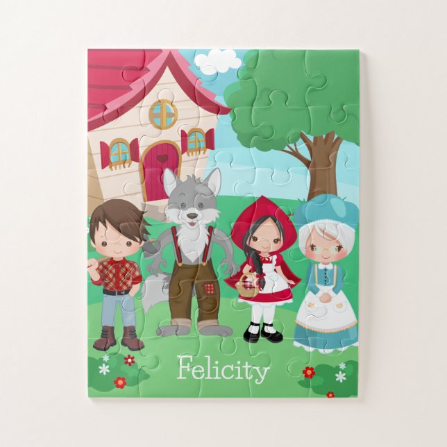 Puzzle Petit chaperon Rouge Filles de conte de Fairytale  (Vertical)