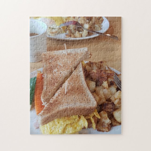 Puzzle Petit-déjeuner Sandwich Hashbrows Foodie (Vertical)