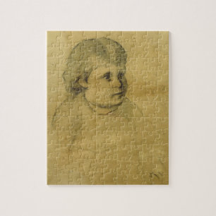 Puzzle Petit fille (charbon de bois)