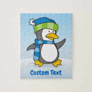 Puzzle Petit manchot marchant sur la neige