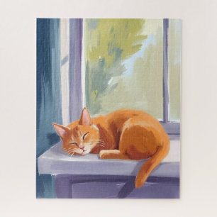 Puzzle Petit somme de chat   Peinture aquarelle de chaton