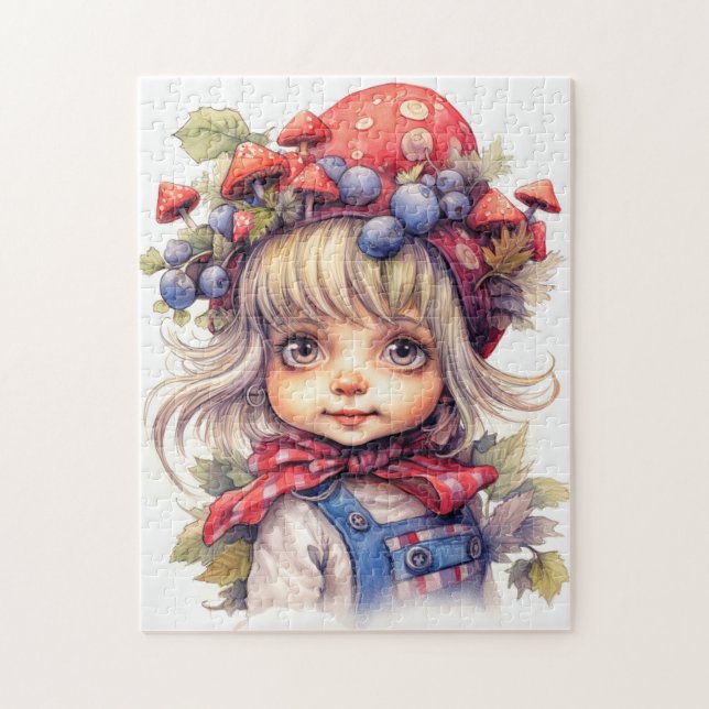 Puzzle Petite fille de campagne mignonne (Vertical)