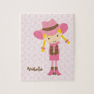Puzzle Petite fille rose {blonde}