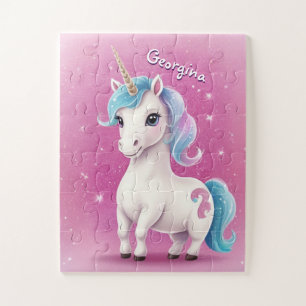 Puzzle Petite Parties scintillant Unicorne Personnalisé E
