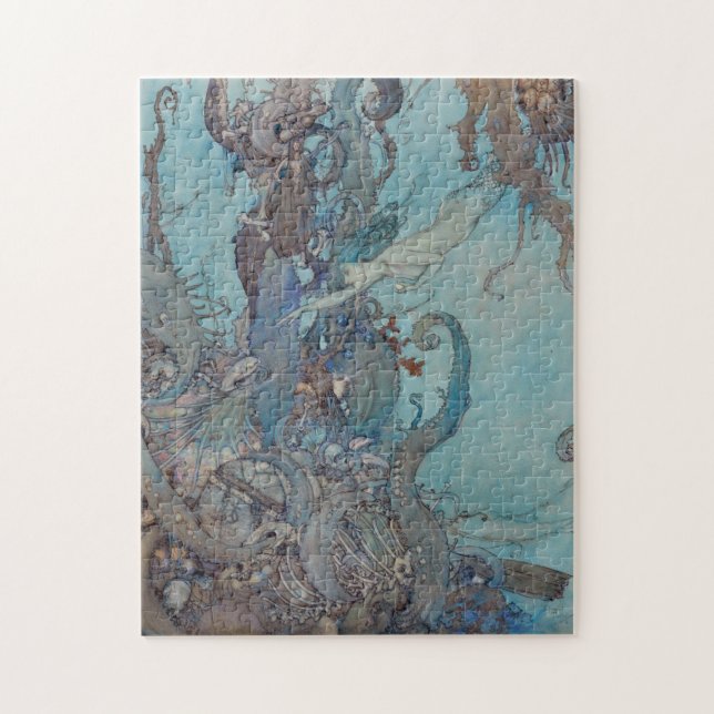 Puzzle Petite sirène par Edmund Dulac (Vertical)