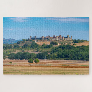 Puzzle Petite ville médiévale Monteriggioni skyline, Tosc
