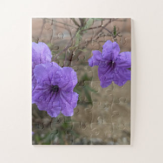 Puzzle Pétunia Mexicain Pourpre Ruellia Simplex Fleurs en