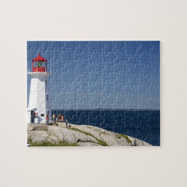 Puzzle Phare à Peggy's Cove, Nouvelle-Écosse, Canada. (Horizontal)