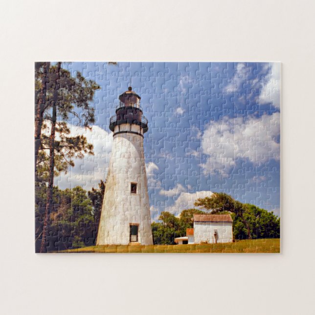 Puzzle Phare d'Amelia Island, casse-tête de la Floride (Horizontal)