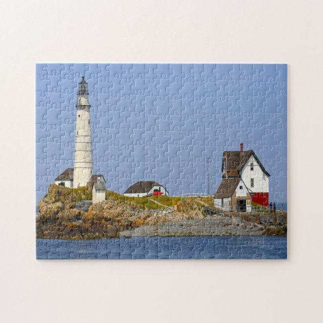 Puzzle Phare de Boston Harbour. (Horizontal)