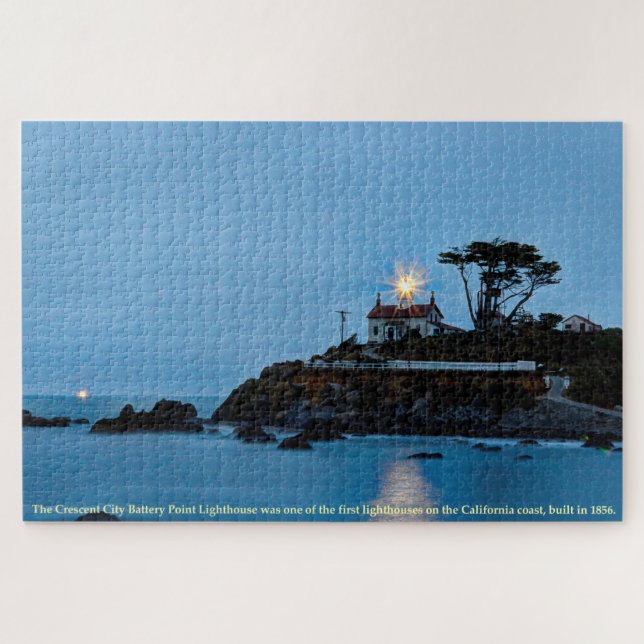 Puzzle Phare de California Crescent City Batterie Point (Horizontal)