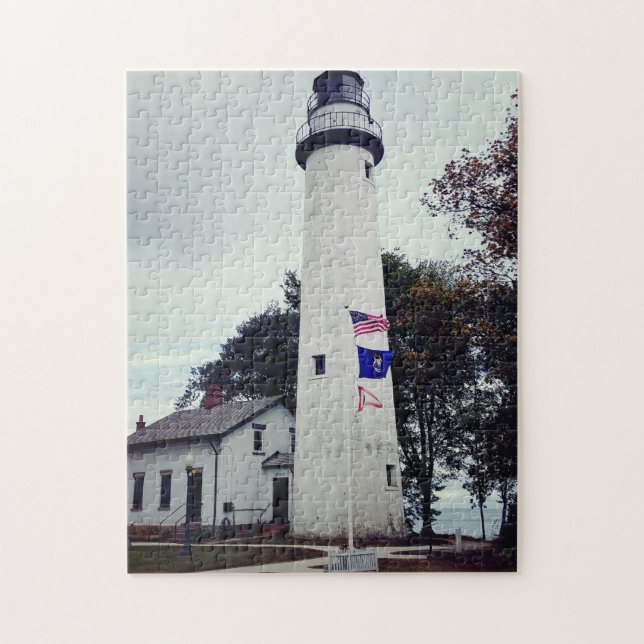 Puzzle Phare de la Pointe Aux Barques au Michigan en tant (Vertical)