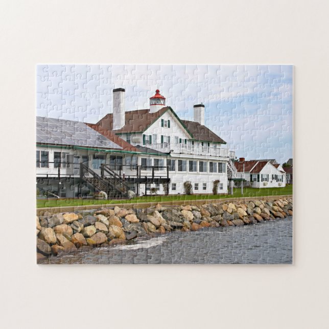 Puzzle Phare de la rivière Bass, Massachusetts Jigsaw Puz (Horizontal)