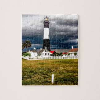 Puzzle phare de l'île de tybee savannah georgia océan eve