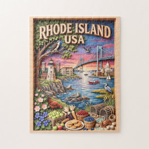 Puzzle Phare de Newport Rhode Island Faune côtière