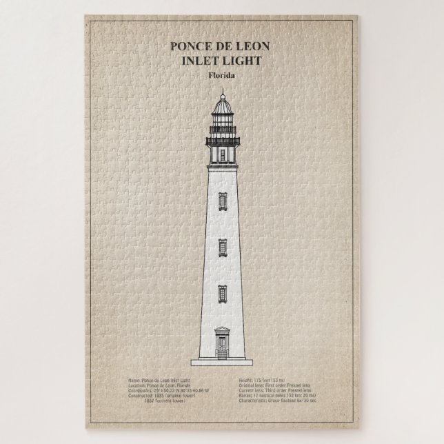 Puzzle Phare de Ponce de Leon Inlet - Floride - SBD (Vertical)