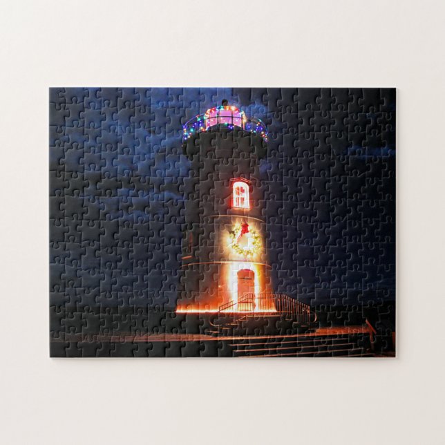 Puzzle Phare de port d'Edgartown, Martha's Vineyard mA (Horizontal)