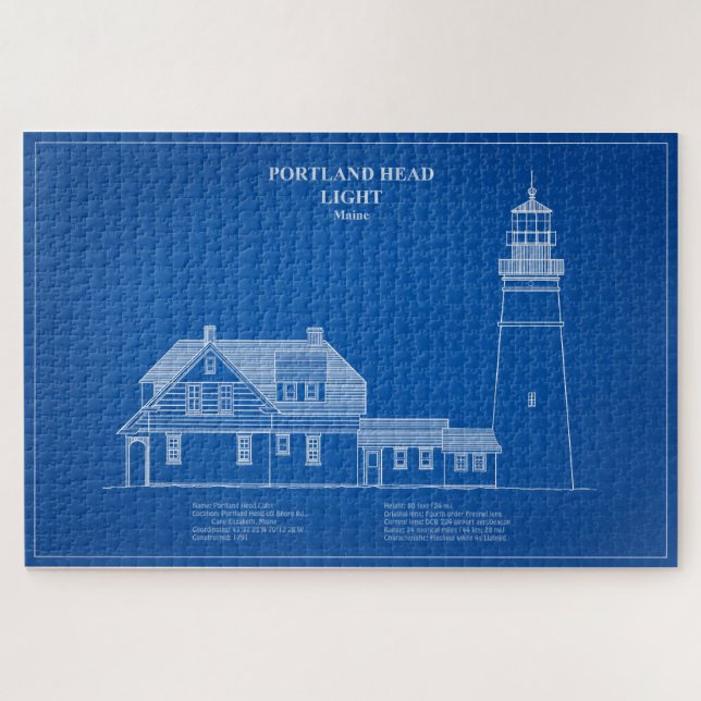 Puzzle Phare de Portland Head - Maine - AD (Horizontal)