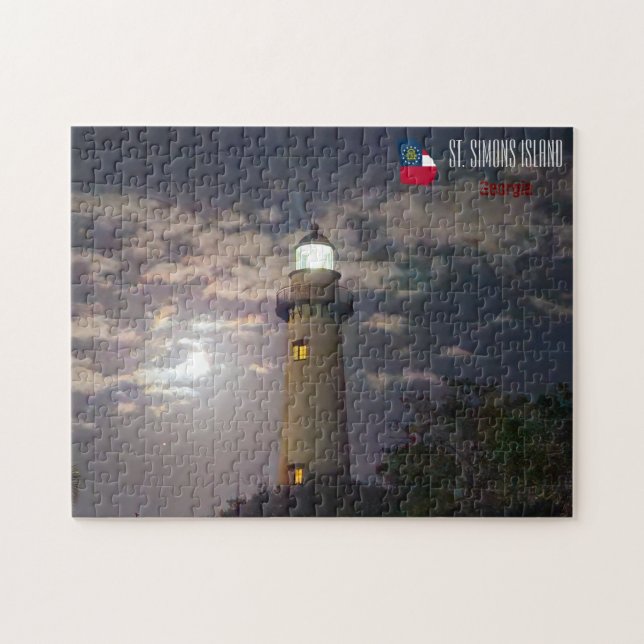 Puzzle Phare de Saint-Simons - Géorgie - (Horizontal)