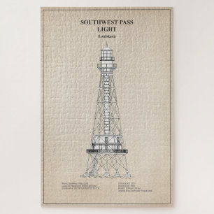 Puzzle Phare de Southwest Pass - Louisiana - SBD