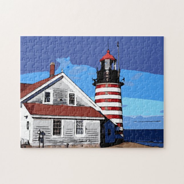 PUZZLE PHARE DE WEST QUODDY (Horizontal)