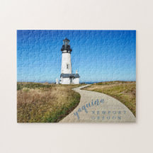Phare de Yaquina Head Script photo personnalisé