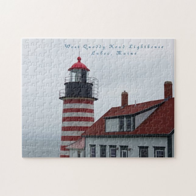 Puzzle Phare du Maine Ouest Quoddy Head Lubec (Horizontal)