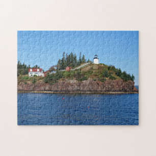 Puzzle Phare principal de hiboux, baie Maine de Penobscot