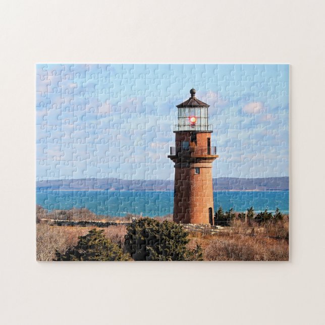 Puzzle Phare principal gai, Martha's Vineyard mA (Horizontal)
