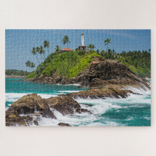 Puzzle Phare Sri Lanka Tropical Palm Beach Paysage marin