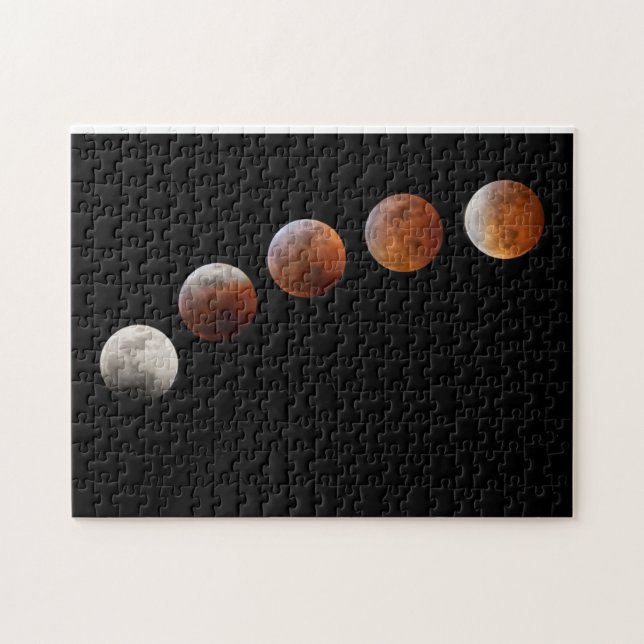 Puzzle Phases de Pleine lune Total Éclipse lunaire | Colo (Horizontal)