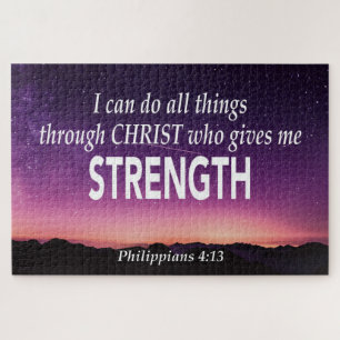 Puzzle PHILIPPIENS 4:13 Je Peux Faire Toutes Les Choses C
