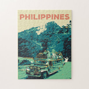 Puzzle Philippines, Jeepney in Luzon, cordillère centrale