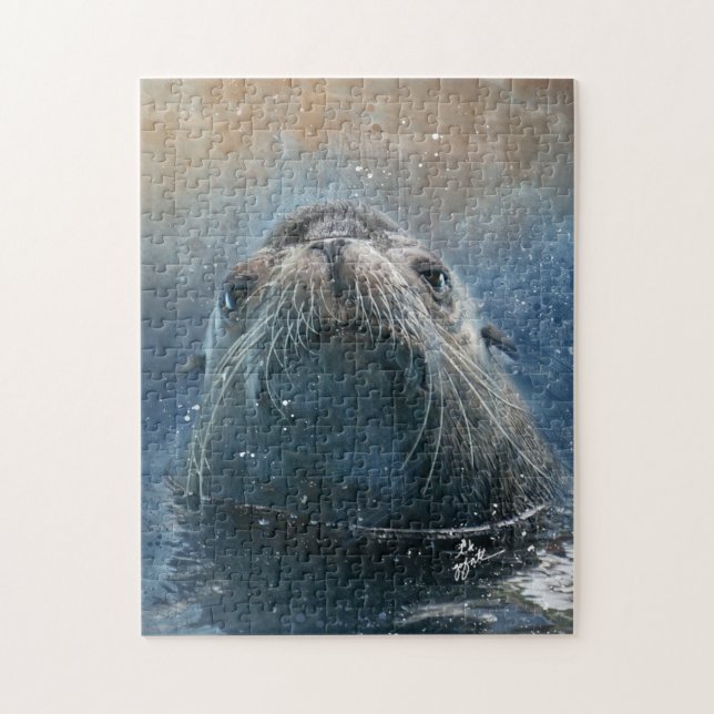 Puzzle Phoque de la mer de Seal mignonne Photographie aqu (Vertical)