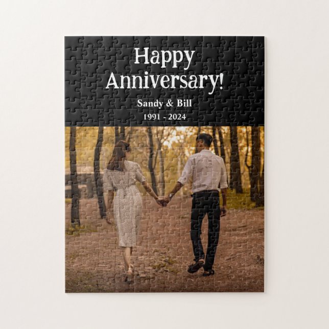 Puzzle Photo anniversaire personnalisée créez votre propr (Vertical)