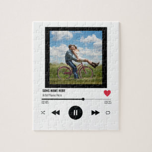 Puzzle Photo Anniversaire Unique Music Player Love