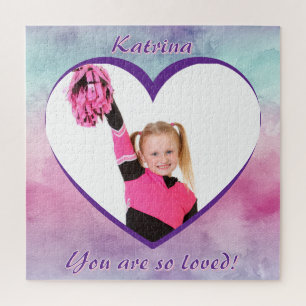 Puzzle Photo Cœur Ombré Pastel Vous êtes tellement aimé