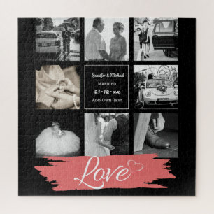 Puzzle PHOTO COLLAGE Mariage Vow Renouvellement Anniversa