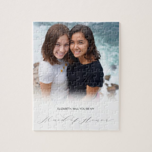 Puzzle Photo customisée Serez-Vous Ma Fille D'Honneur (Vertical)