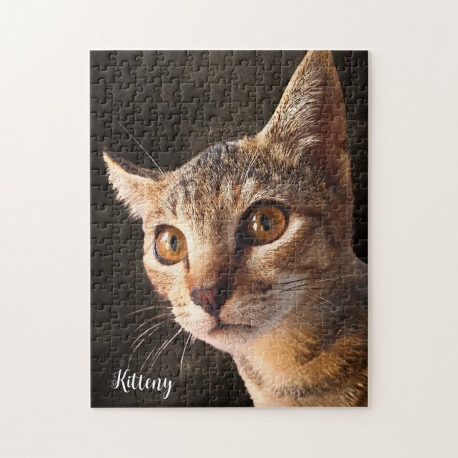 Puzzle Photo de chat Modèle personnalisé (Vertical)
