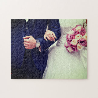 Puzzle Photo de couple Custom Newlywed Chic Wedding
