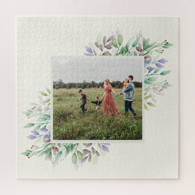 Puzzle Photo de famille Aquarelle d'hiver Flores sur mesu (Vertical)