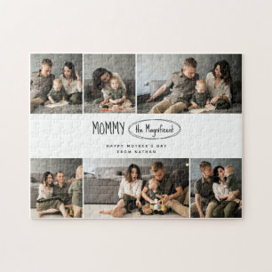 Puzzle Photo de famille de la fête des mères personnalisé