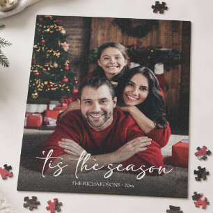 Puzzle Photo de famille personnalisé pour Noël