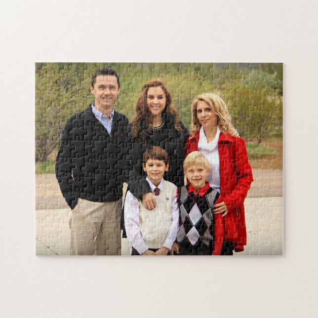 Puzzle Photo de famille personnalisée (Horizontal)