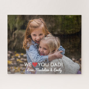 Puzzle Photo de famille personnalisée nous vous aimons
