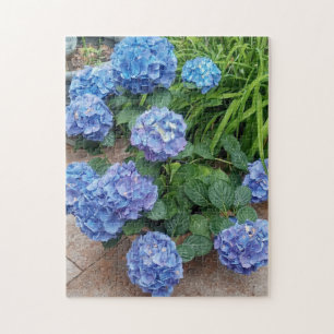 Puzzle Photo de fleur d'hortensia bleu Nikko 
