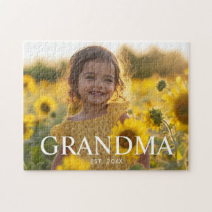 Puzzle Photo de grand-mère moderne